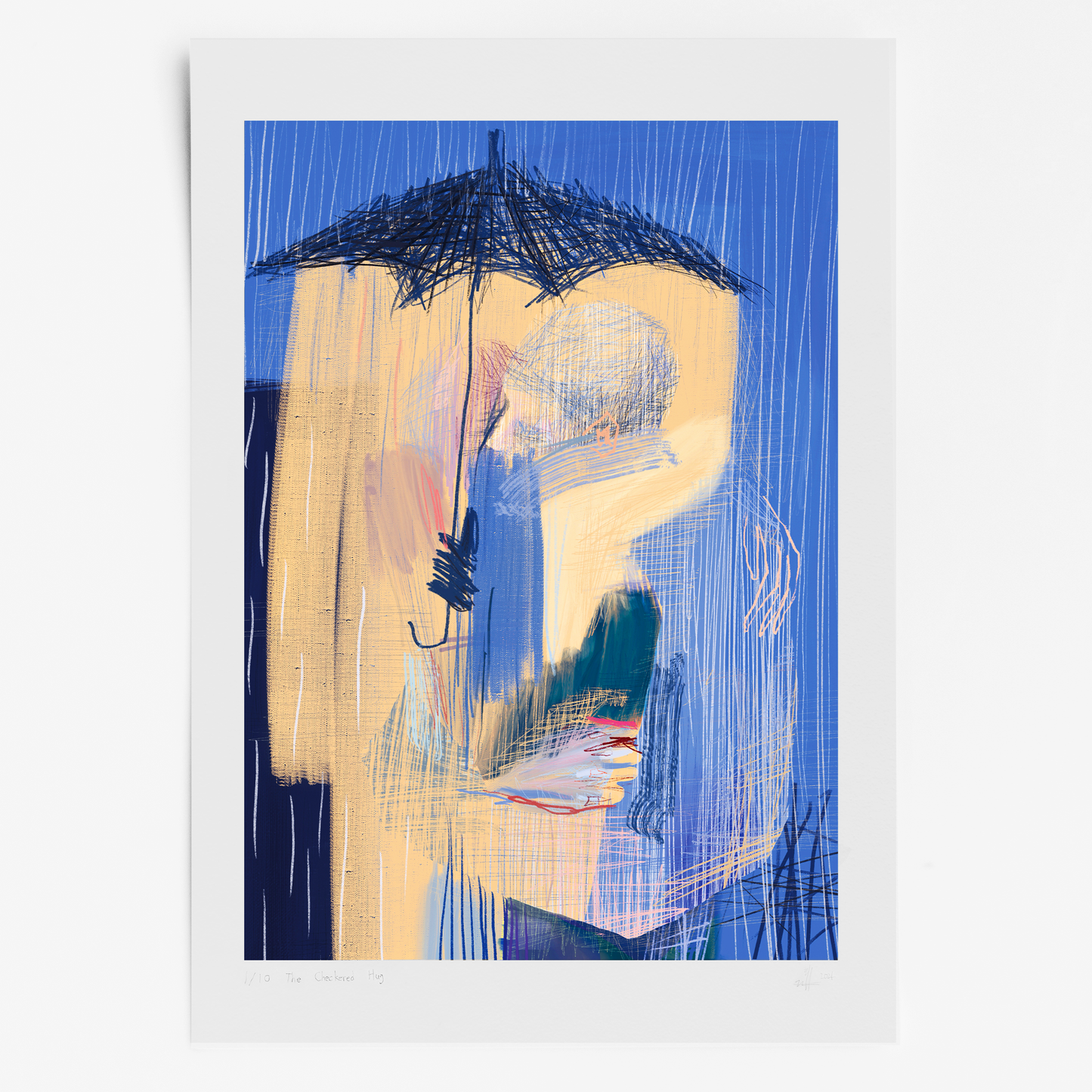 The Checkered Hug|Limited Prints