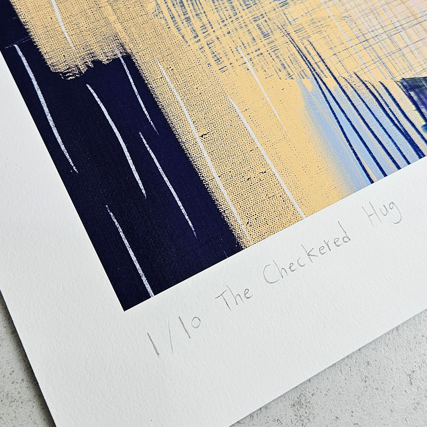 The Checkered Hug|Limited Prints