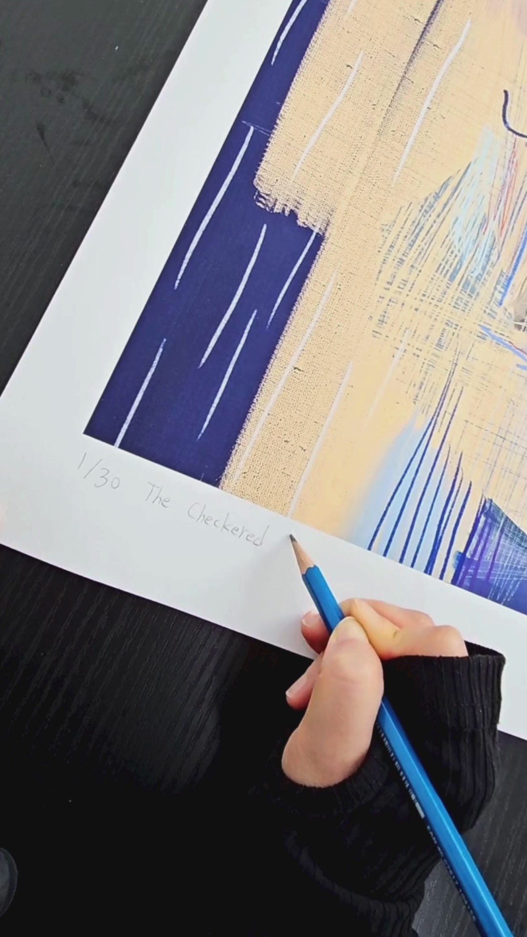 The Checkered Hug｜Limited Prints｜Final Editions – Checksy Art